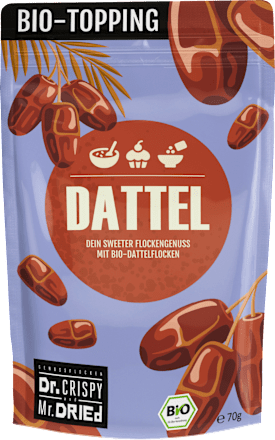 Trockenfrüchte, Dattelflocken Dr.CRISPY and Mr.DRIED