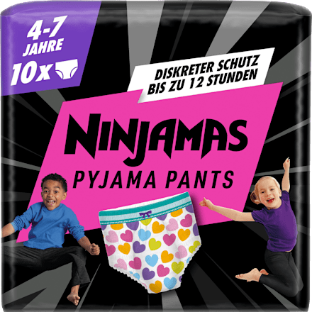 Pyjama Pants Mädchen 4-7 Jahre Ninjamas