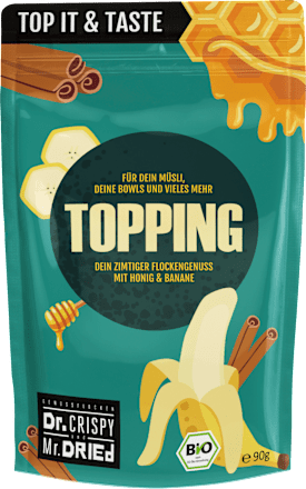 Topping, Cozy Blend mit Honig & Banane Dr.CRISPY and Mr.DRIED