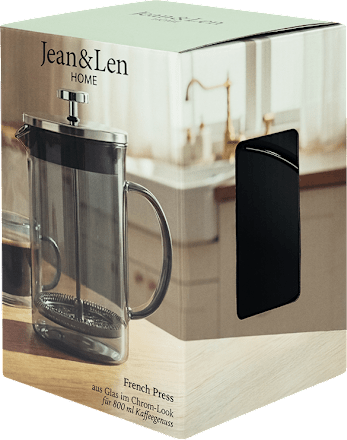 French Press aus Glas, chrome (800  ml) Jean&Len
