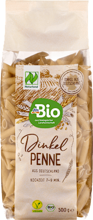 Nudeln, Penne aus Dinkel dmBio