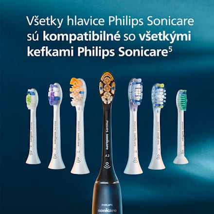 Náhradné hlavice Sonicare A3 Premium All-In-One Soft 2+1 GRATIS, čierna Philips Sonicare