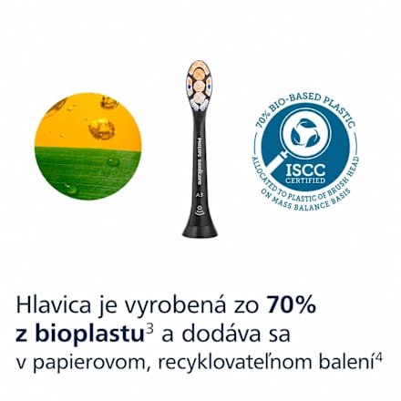 Náhradné hlavice Sonicare A3 Premium All-In-One Soft 2+1 GRATIS, čierna Philips Sonicare