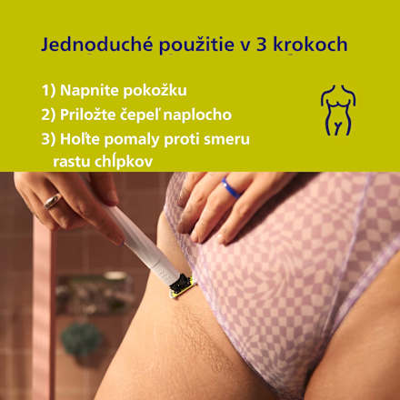 Dámsky holiaci strojček na intímne partie Intimate SkinProtect blade QP1930/22 PHILIPS OneBlade