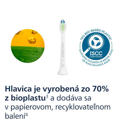 Náhradné hlavice Sonicare W2 Optimal White, Medium Soft, biela Philips Sonicare