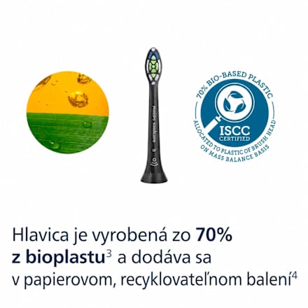 Náhradné hlavice Sonicare W2 Optimal White Medium Soft 2+1 GRATIS, čierna Philips Sonicare