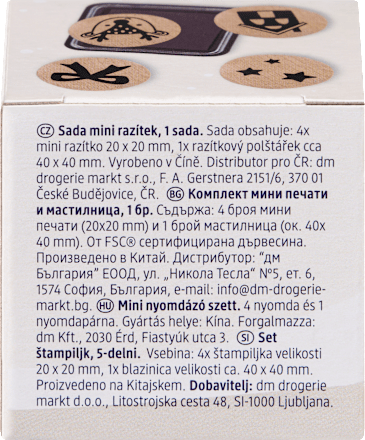 Set štampiljk, 5-delni Profissimo