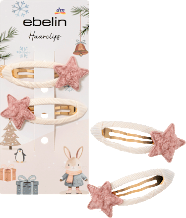 Haarclips Sterne ebelin