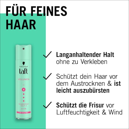 Haarspray VOLUMEN Halt 4 Schwarzkopf taft