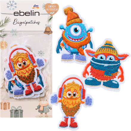 Bügelpatches Monster ebelin