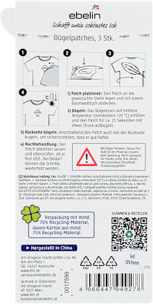 Bügelpatches Monster ebelin