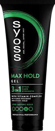 stylingový gel na vlasy Max Hold syoss