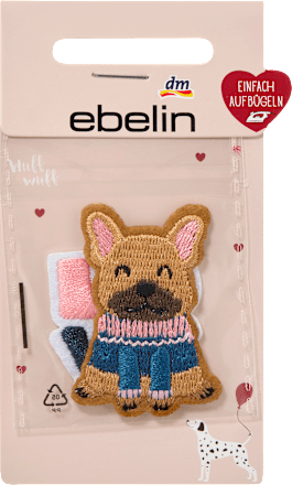 Bügel-Patches Hund & LOVE ebelin