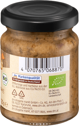 Pesto, Pfifferling Walnuss mit Käse dmBio