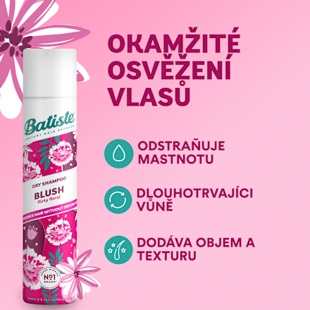 suchý šampon na vlasy Blush Batiste