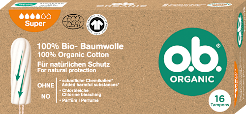 Organic tampony super o.b.