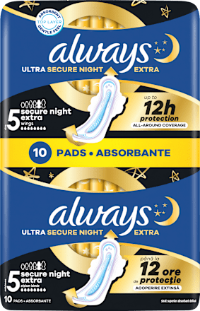 Дамски превръзки Ultra Secure Night Extra always