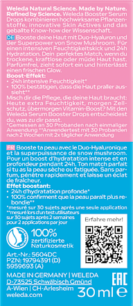 Hyaluronic Moisture Drops serum za lice WELEDA