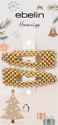Haarclips goldene Perlen ebelin