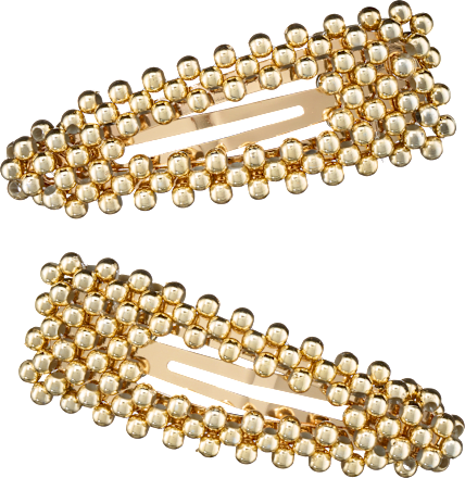 Haarclips goldene Perlen ebelin