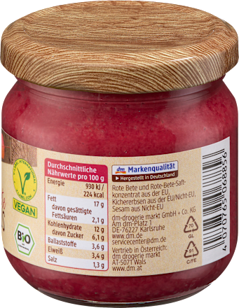 pomazánka řepa, cizrna dmBio