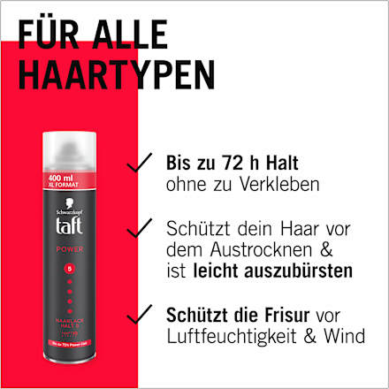 Haarlack Power XXL Halt 5 Schwarzkopf taft