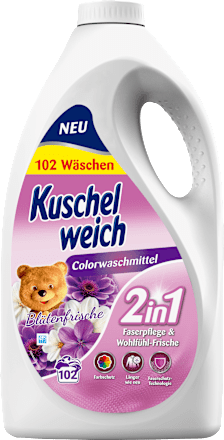 Colorwaschmittel flüssig Blütenfrische Kuschelweich