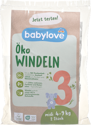 Eko plenice midi, 4-9 kg babylove