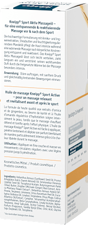 Massageöl Sport Aktiv Kneipp