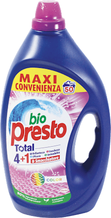 Detersivo liquido Tutto in 1 Color bio presto