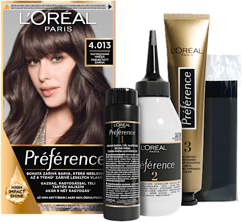 barva na vlasy 4.013 Rafinovaná hnědá L'ORÉAL PARiS PRÉFÉRENCE