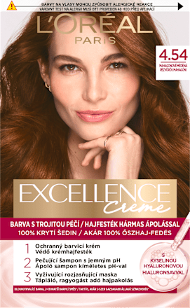 barva na vlasy Excellence Creme, 4.54 Mahagonově měděná L'ORÉAL PARiS EXCELLENCE Creme