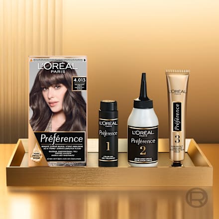 barva na vlasy 4.013 Rafinovaná hnědá L'ORÉAL PARiS PRÉFÉRENCE