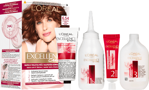 barva na vlasy Excellence Creme, 6.54 Světlá mahagonově měděná L'ORÉAL PARiS EXCELLENCE Creme
