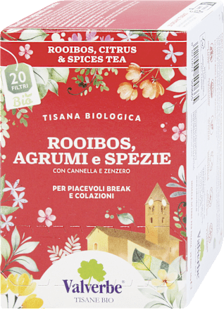 Tisana rooibos, agrumi e spezie Valverbe