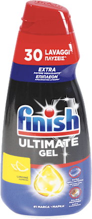 Ultimate Gel per lavastoviglie al limone Finish