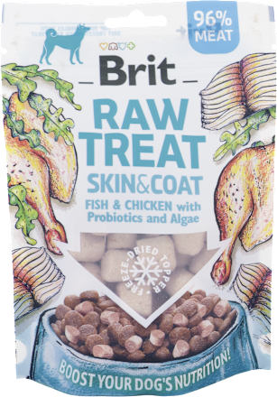 Pochúťka pre psy Raw Treat Skin & Coat Brit