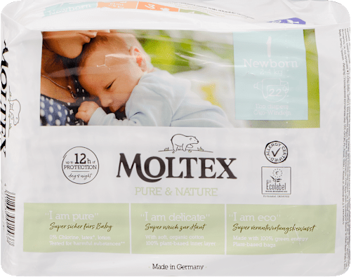 Pure pelenka, 1-es méret újszülötteknek, 2-4 kg Moltex