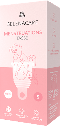 Menstruationstasse Weiß, Gr. S SELENACARE