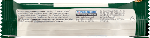 Hafer-Riegel mit Apfel und Zimt dmBio