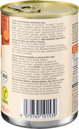 Eintopf, Linsen mit Kartoffeln dmBio