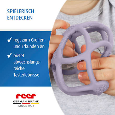 Beiß- und Greifball Bite & Play lila Reer
