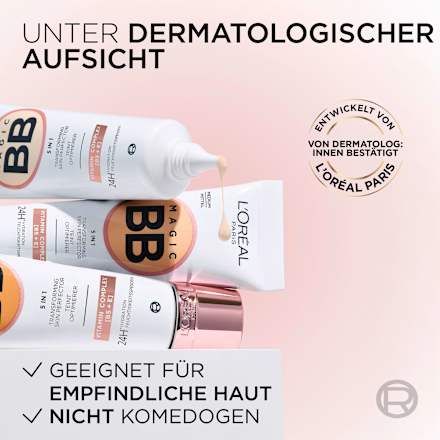 BB Cream 5in1, 24h feuchtigkeitsspendend, Sehr Hell, LSF 11 L'ORÉAL PARiS
