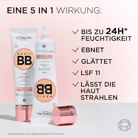 BB Cream 5in1, 24h feuchtigkeitsspendend, Mittel, LSF 11 L'ORÉAL PARiS