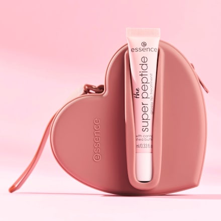 Lipgloss Set The Super Peptide Glossy Lip Treatment + Pouch 2tlg essence