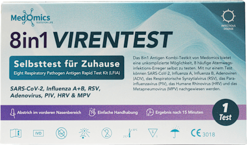 8in1 Kombi Virentest Selbsttest Medomics