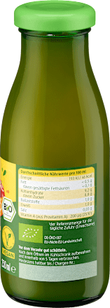 Smoothie, Grün mit Orange, Mango, Spinat & Grünkohl dmBio