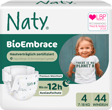 Windeln BioEmbrace Gr. 4 (7-18 kg) Naty