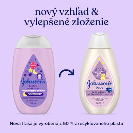 Telové mlieko Dobrý Spánok Johnson's baby