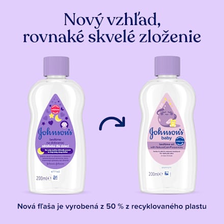 Detský telový olej pre dobrý spánok bedtime Johnson's baby